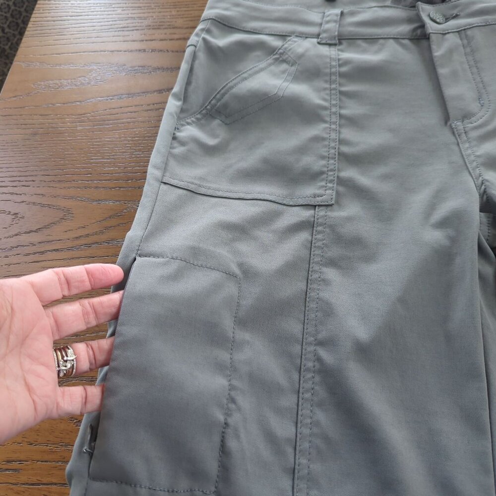 Prana Women’s Monarch Convertible Gray Hiking Outdoor Pants or Shorts sz 14 - Picture 13 of 16